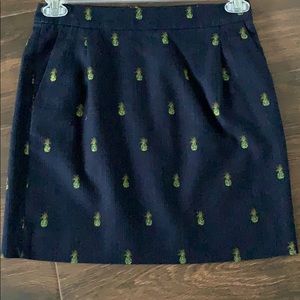 J Crew Pineapple Print Skirt